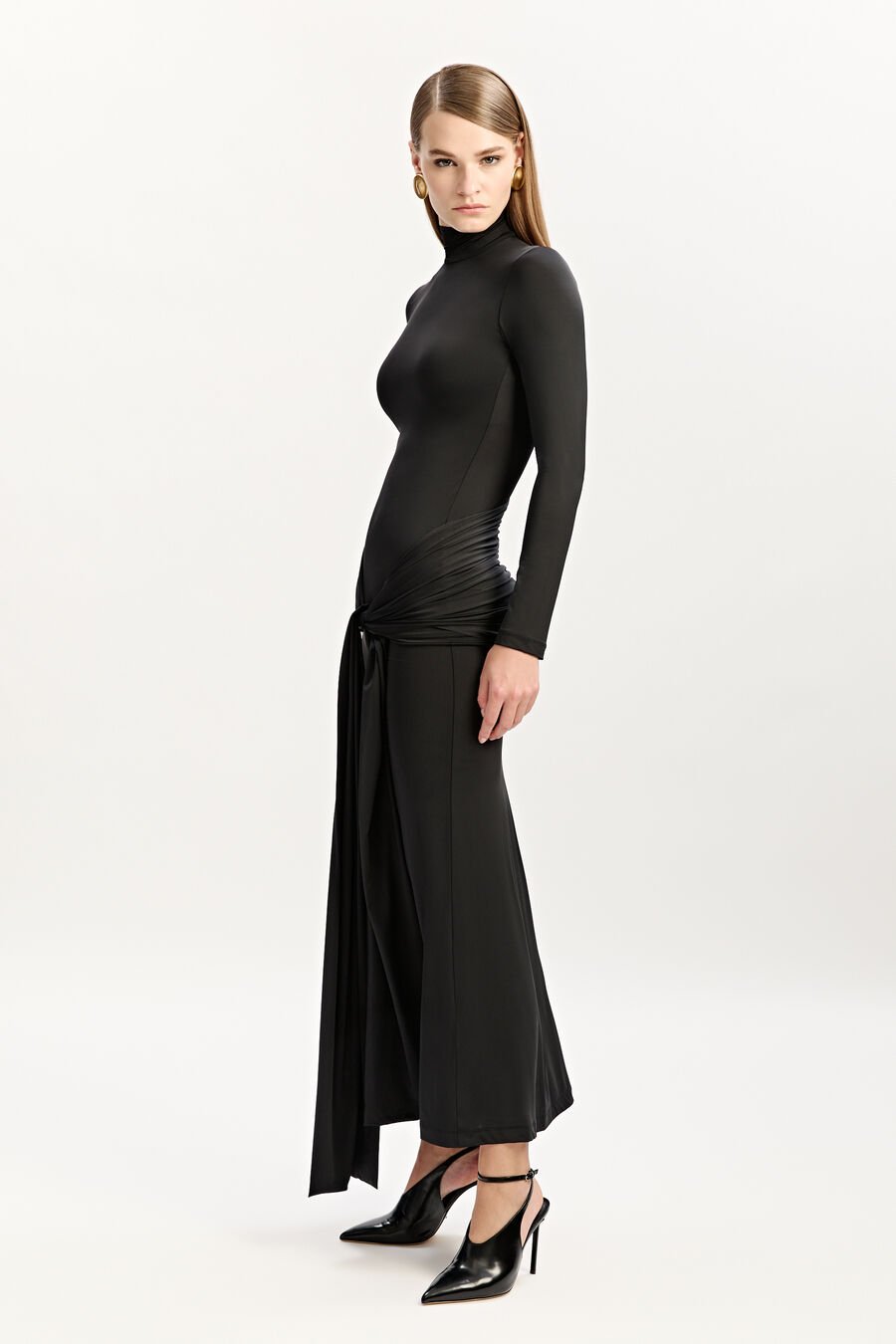 Alix Maxi Tie Front Dress