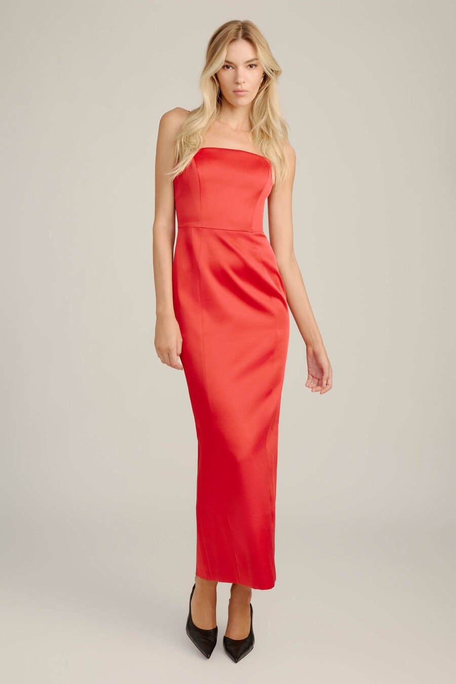 Lucille Satin Maxi Dress