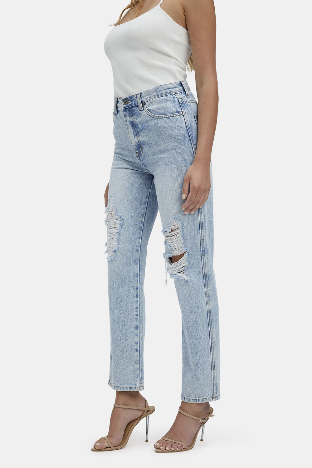 EVA STRAIGHT LEG JEAN in colour MIDNIGHT NAVY
