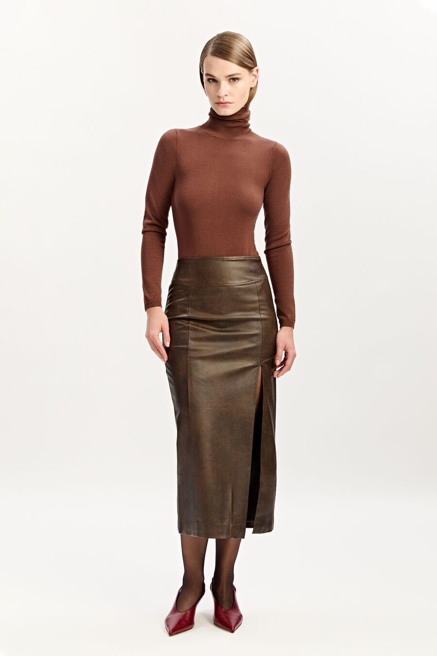 Roll Neck Knit Bodysuit