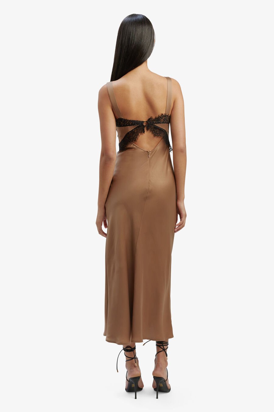 Delta Satin Midi Dress