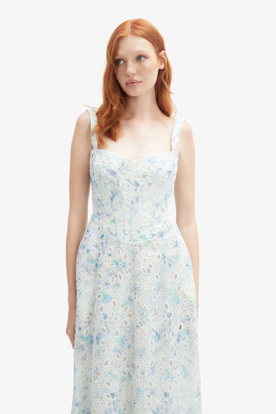 Adaline Broderie Midi Dress