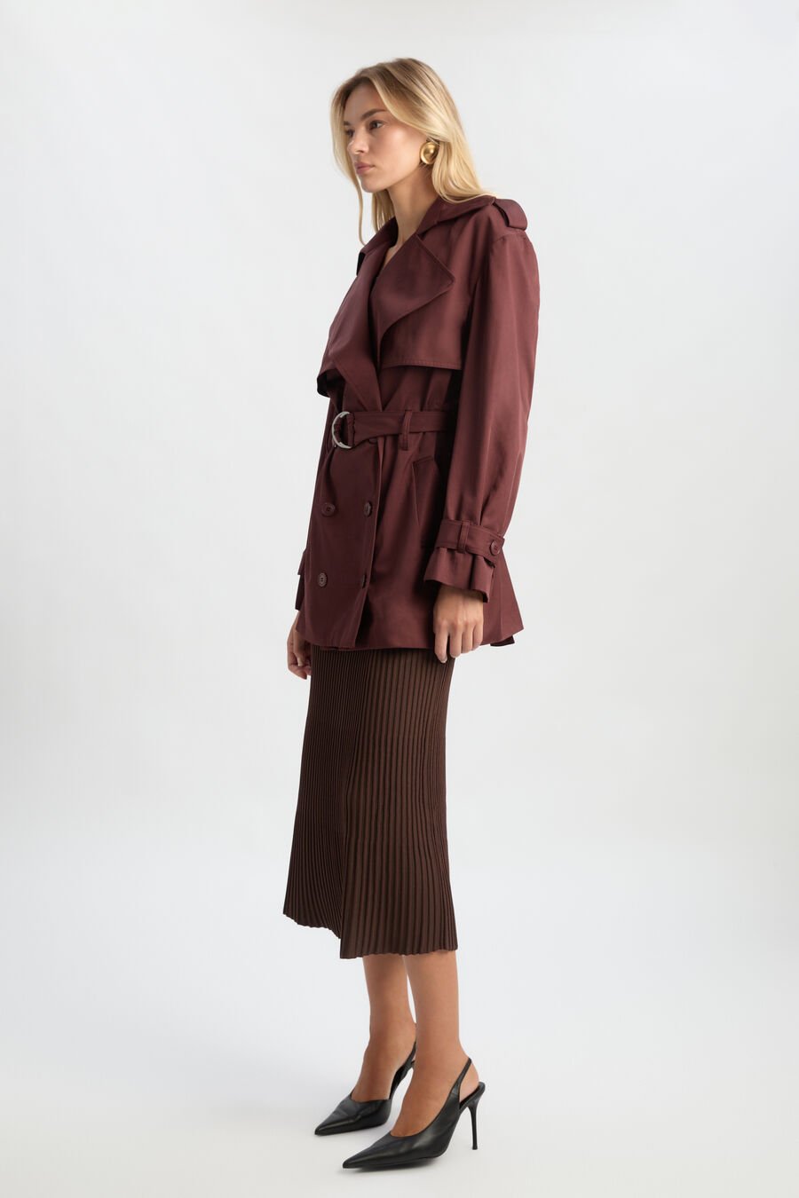 Aster Short Trench Coat