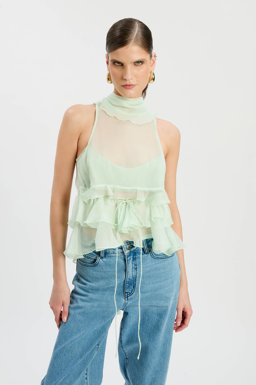 Cynthia Ruffle Blouse