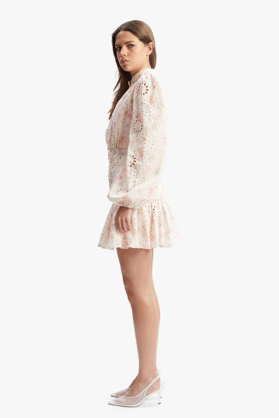 HENDRY FLORAL MINI DRESS in colour Pink Floral