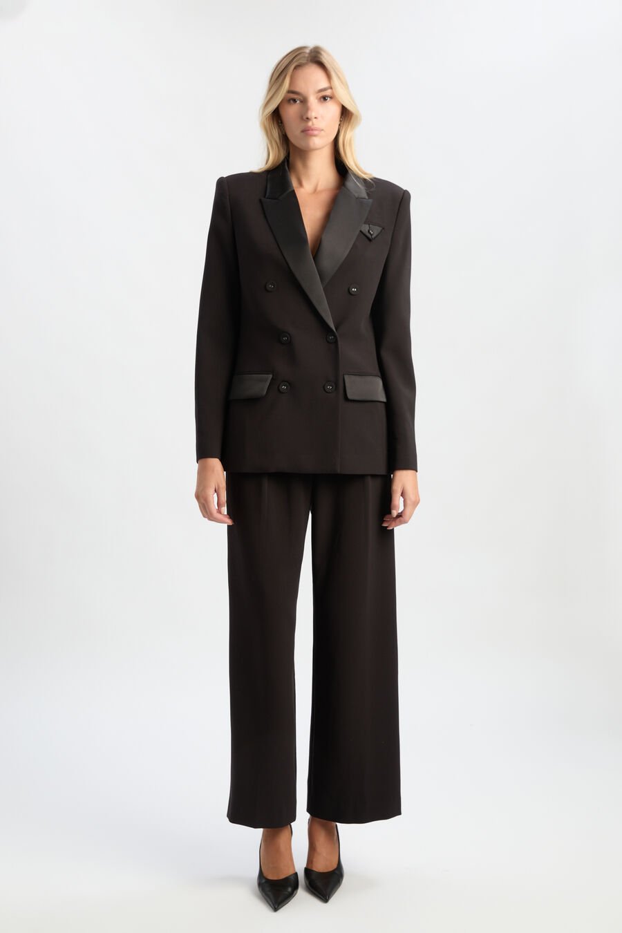 Sloane Satin Detail Blazer