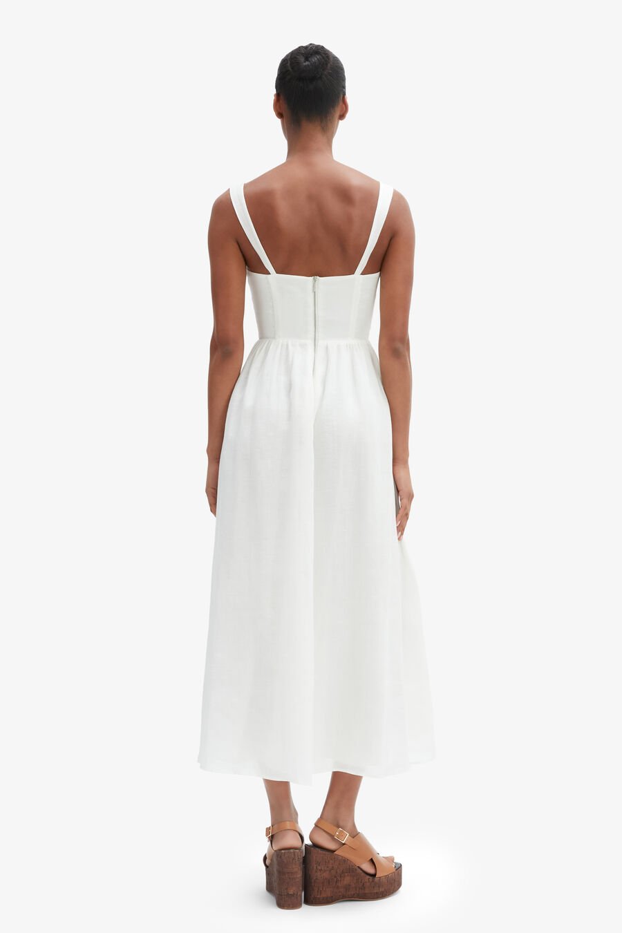 ESRA MIDI DRESS in colour ORCHIDWHT