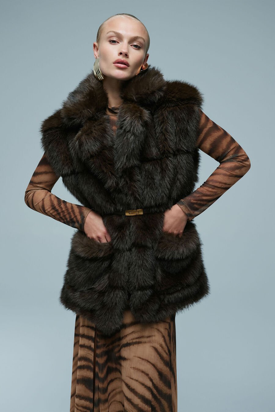 Brentley Faux Fur Vest