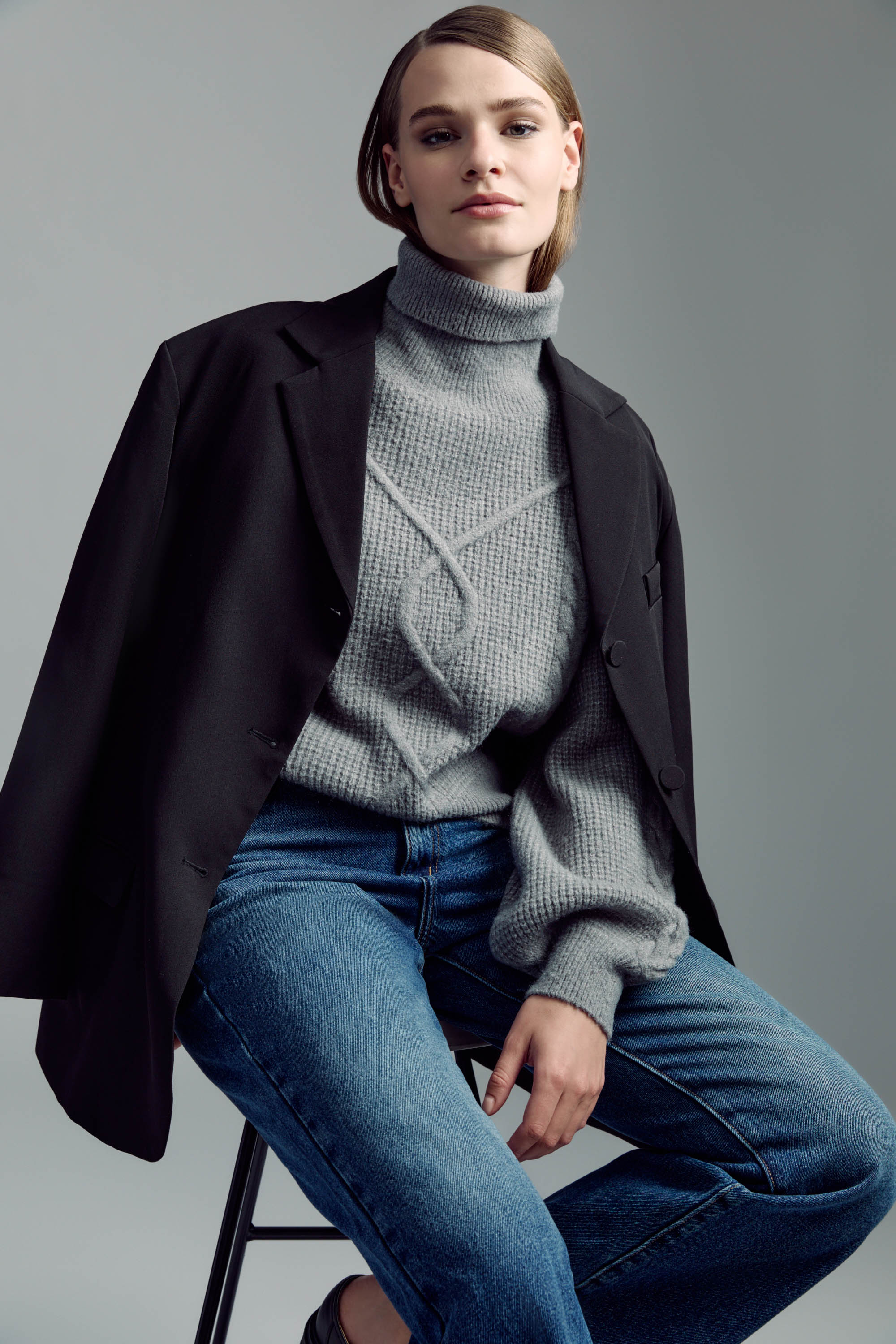 Bardot Akia Oversized Blazer In Black