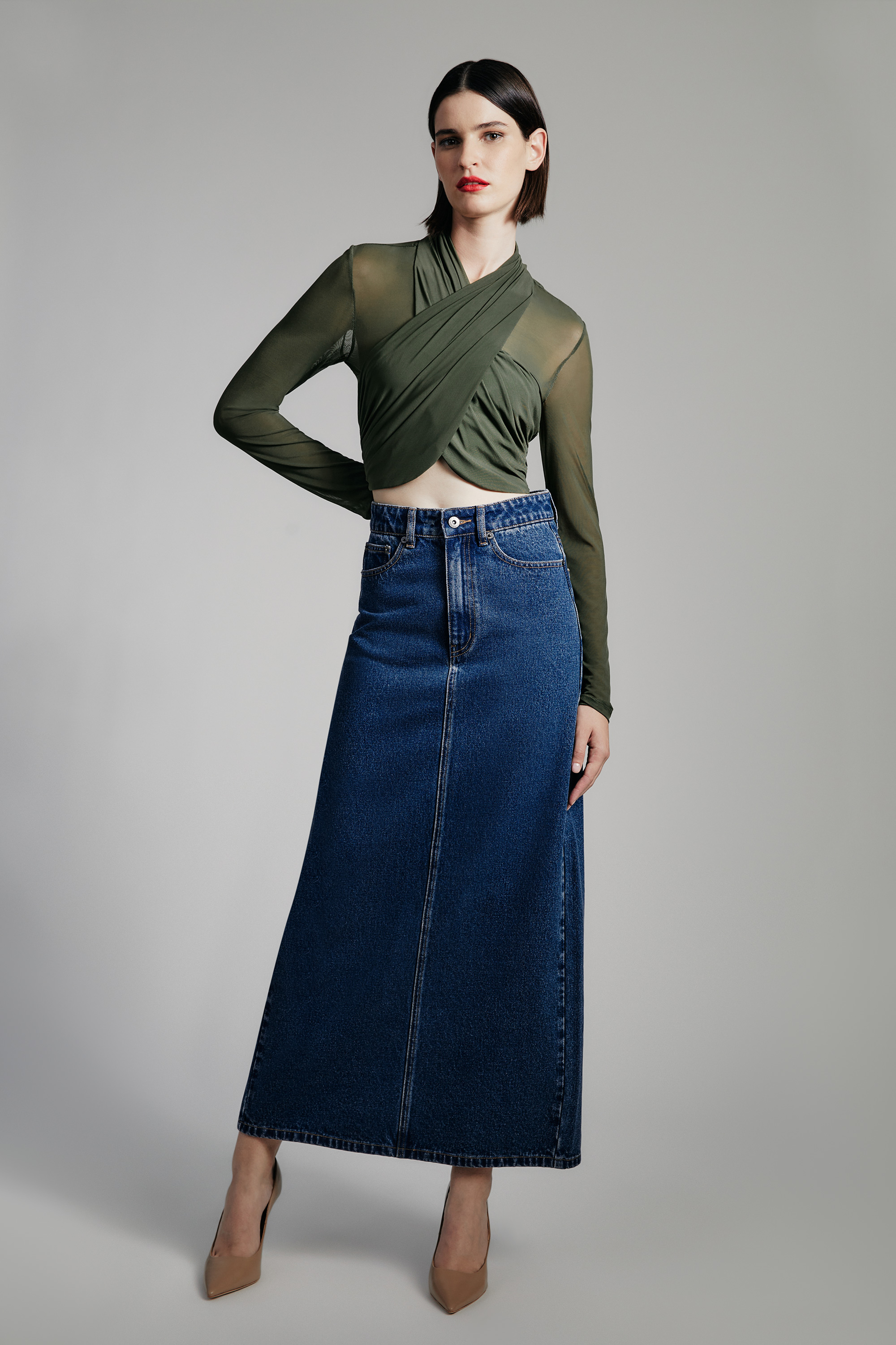 Bardot Aliyah Top In Khaki