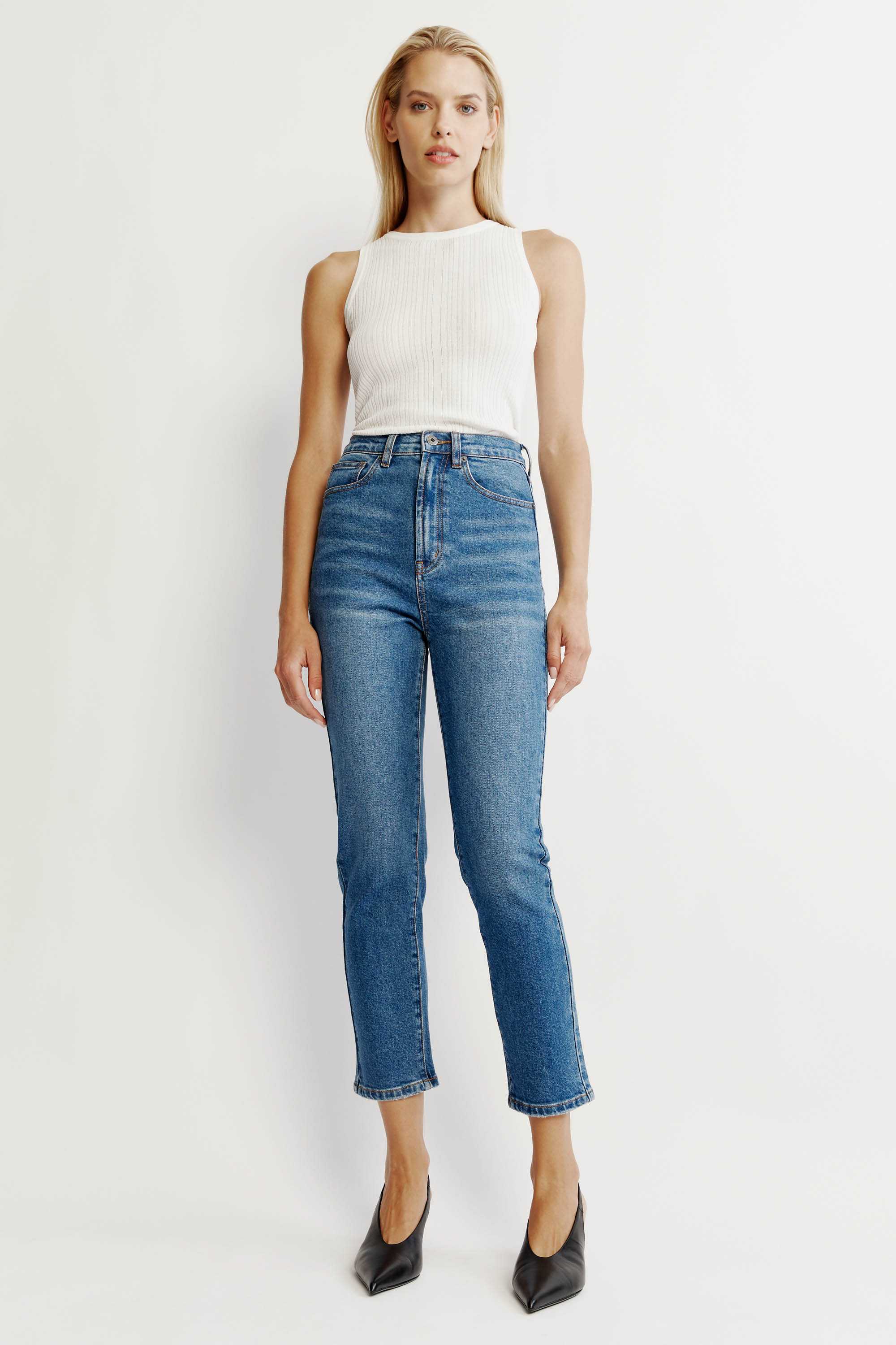 Bardot Heidi Straight Leg Jeans ? In Dark Denim