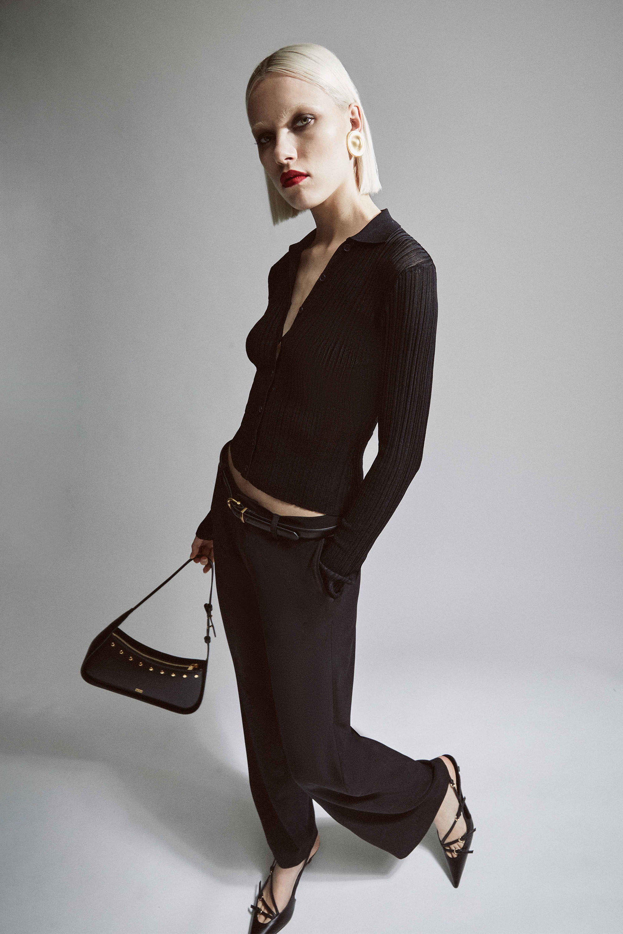 Bardot Cristo Slouch Pant In Black