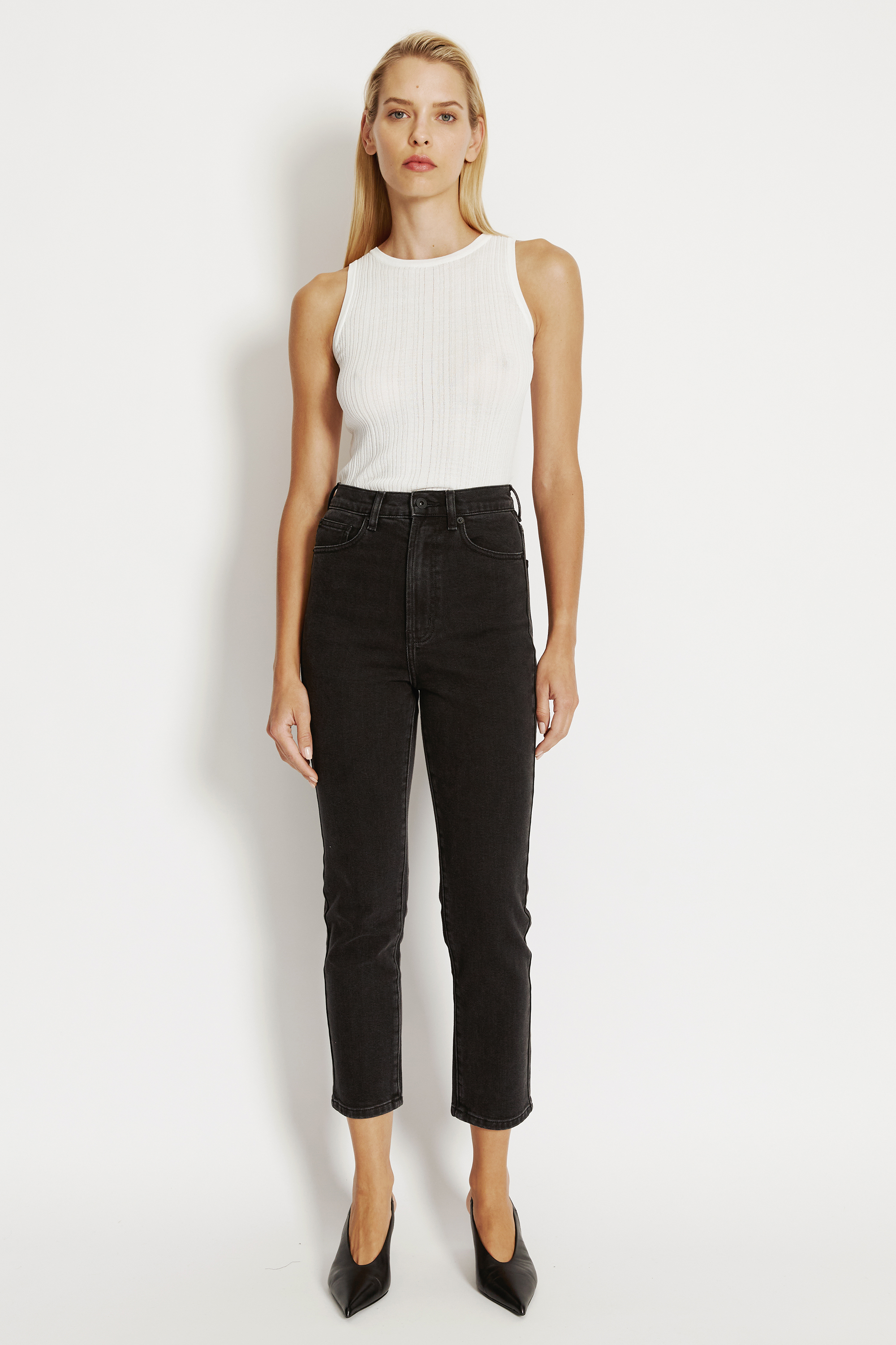 Bardot Heidi Straight Leg ? In Washed Bla